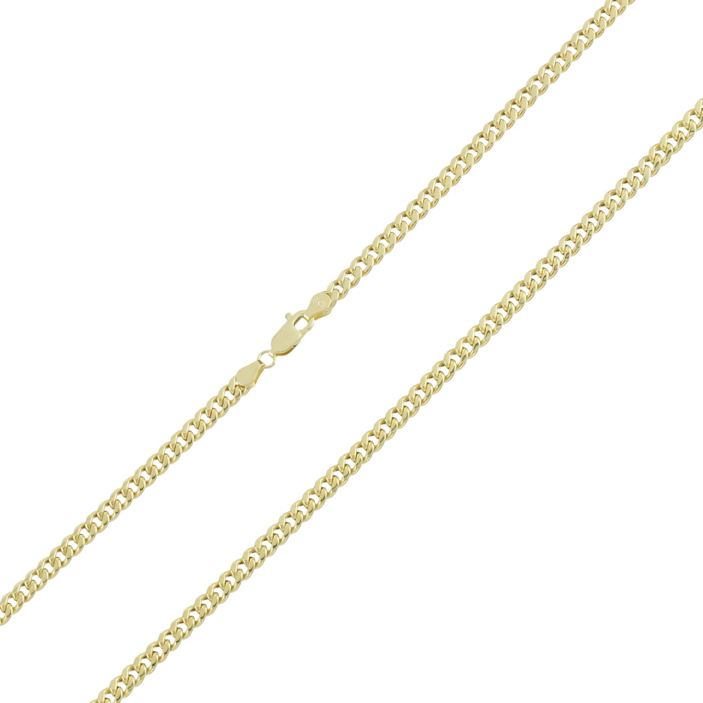 10k Solid Miami Cuban Chain 3.4mm