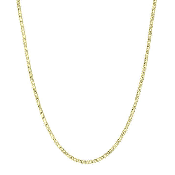 14k Semi-Solid Miami Cuban Chain 2mm
