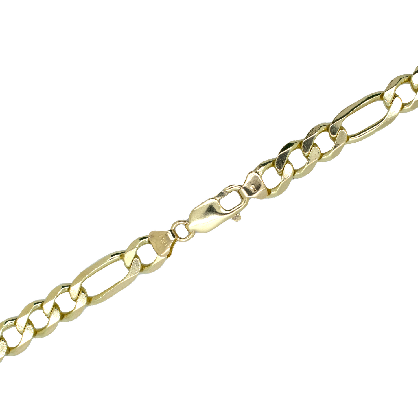 14k Solid Gold Figaro Chain 8.2mm