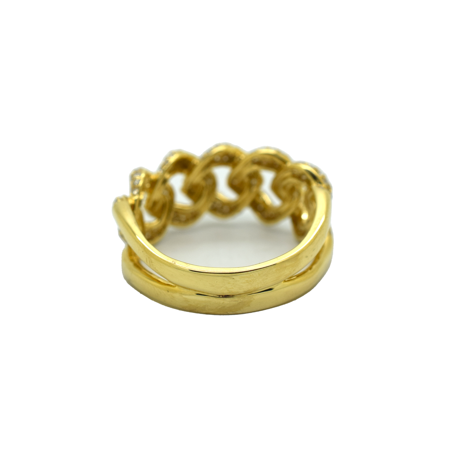 14k Gold Diamond Cuban Ring 1.63ct
