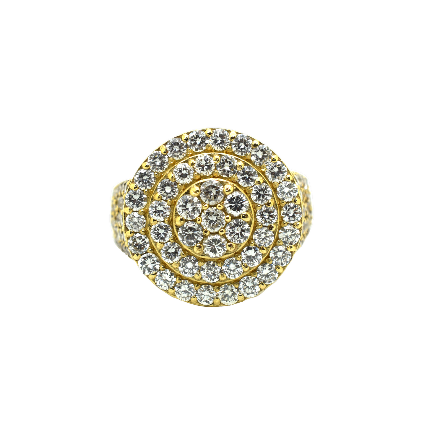 14k Gold Diamond Cake Ring 4.98ct