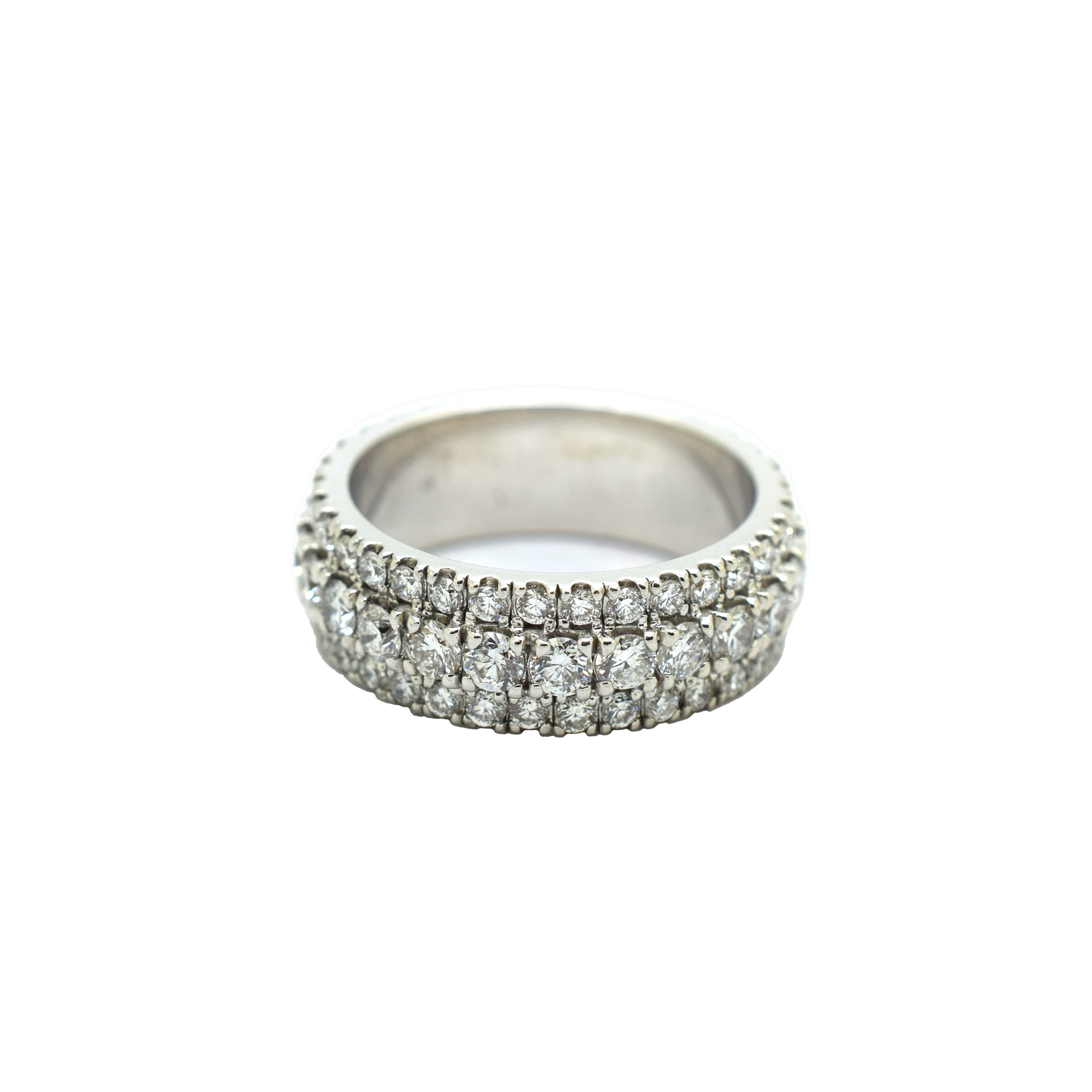 14k Gold Diamond Eternity Band 5.4ct