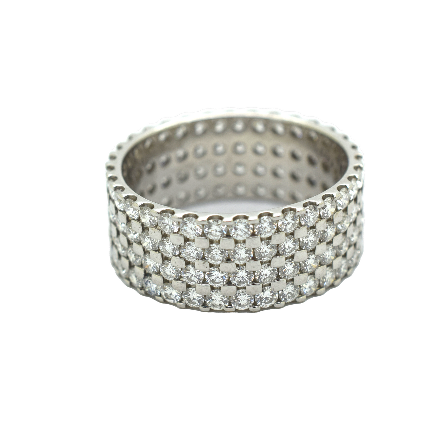 14k Gold Diamond Eternity Band Ring 5.28ct