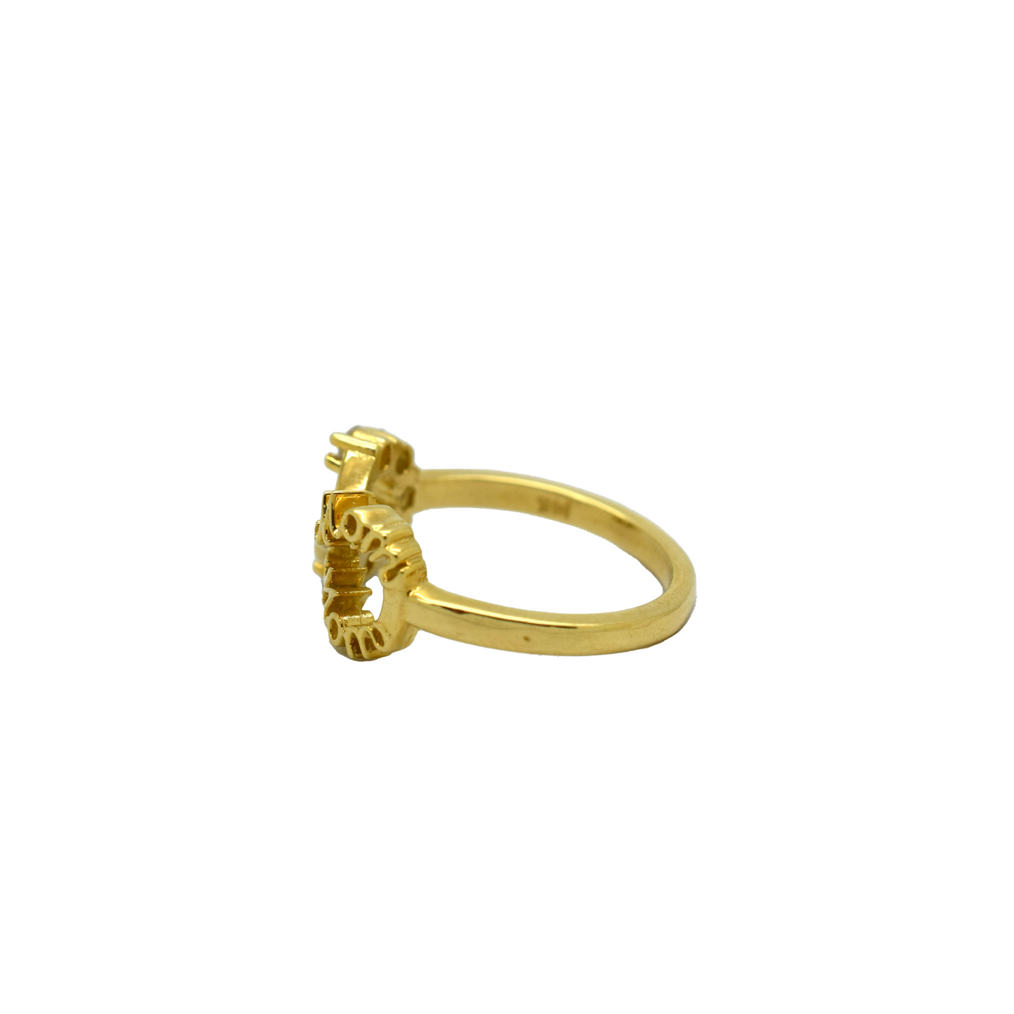 14k Gold Diamond Mom Ring 0.35ct