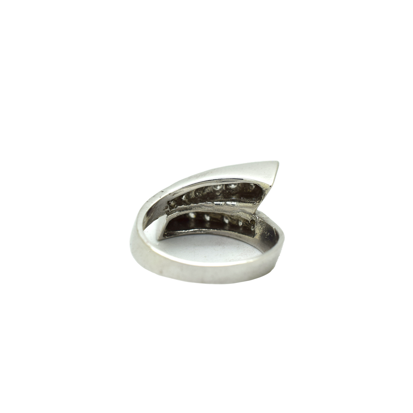 14k Gold Diamond Overlap Ring 0.30ct