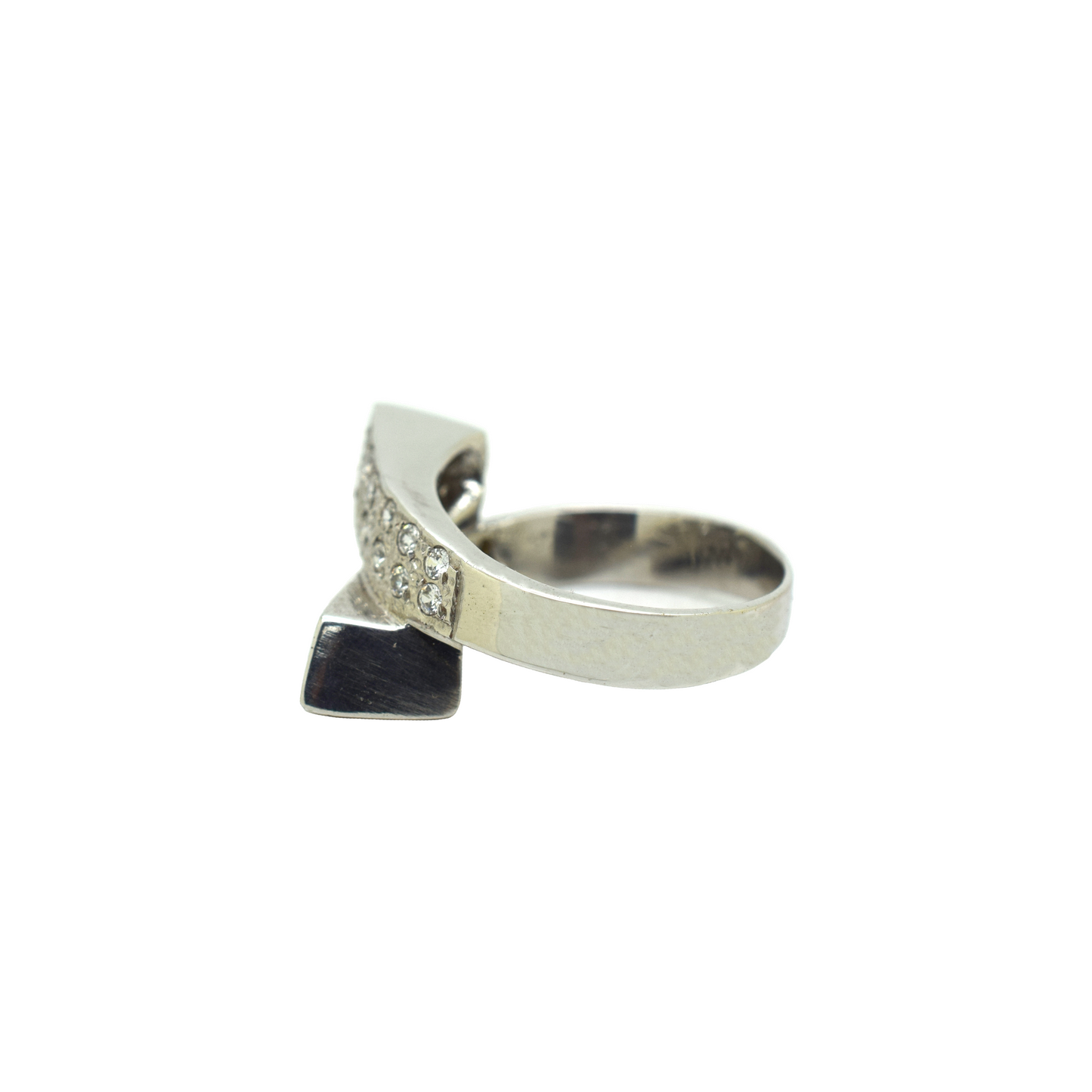 14k Gold Diamond Overlap Ring 0.30ct