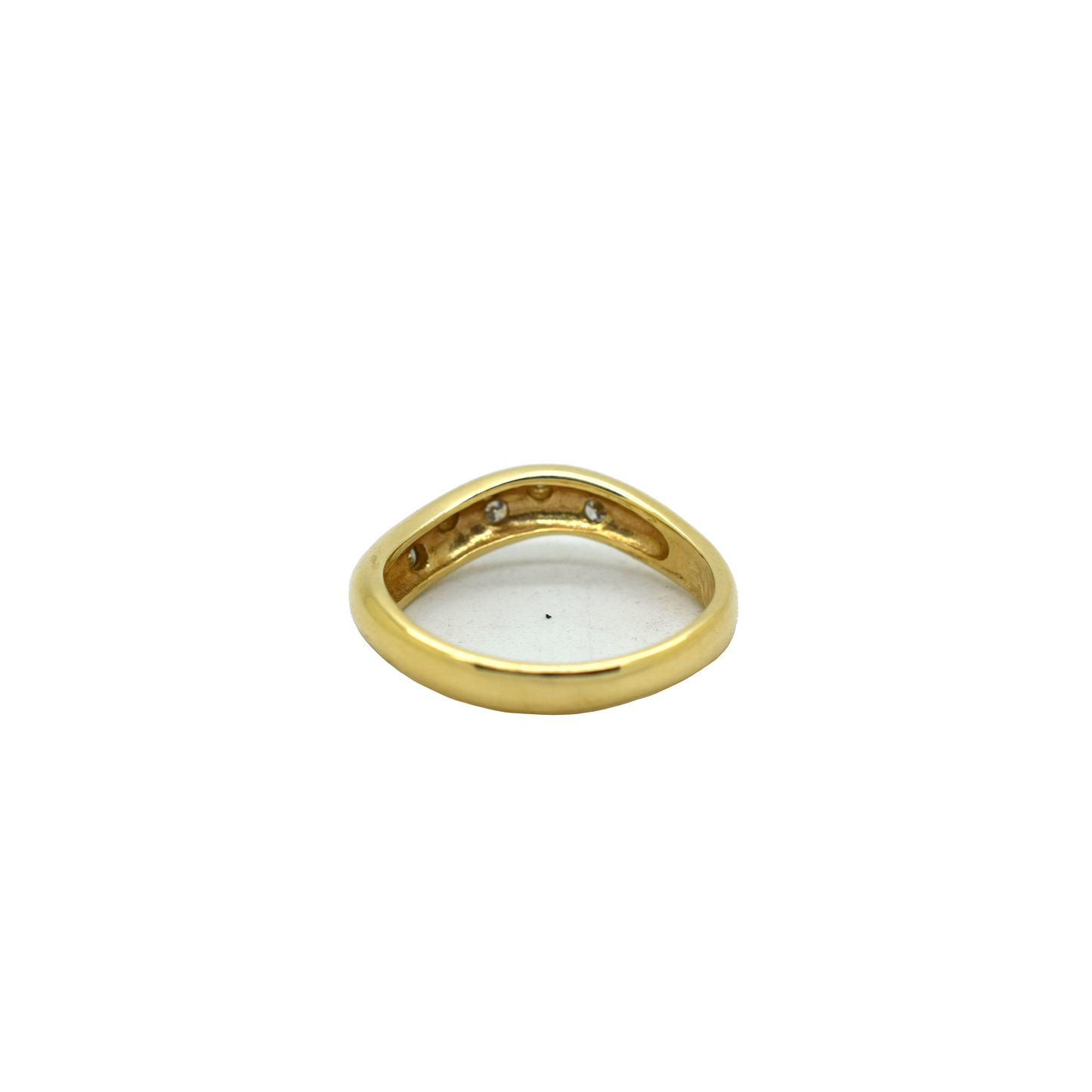 14k Gold Diamond Wave Ring 0.20ct