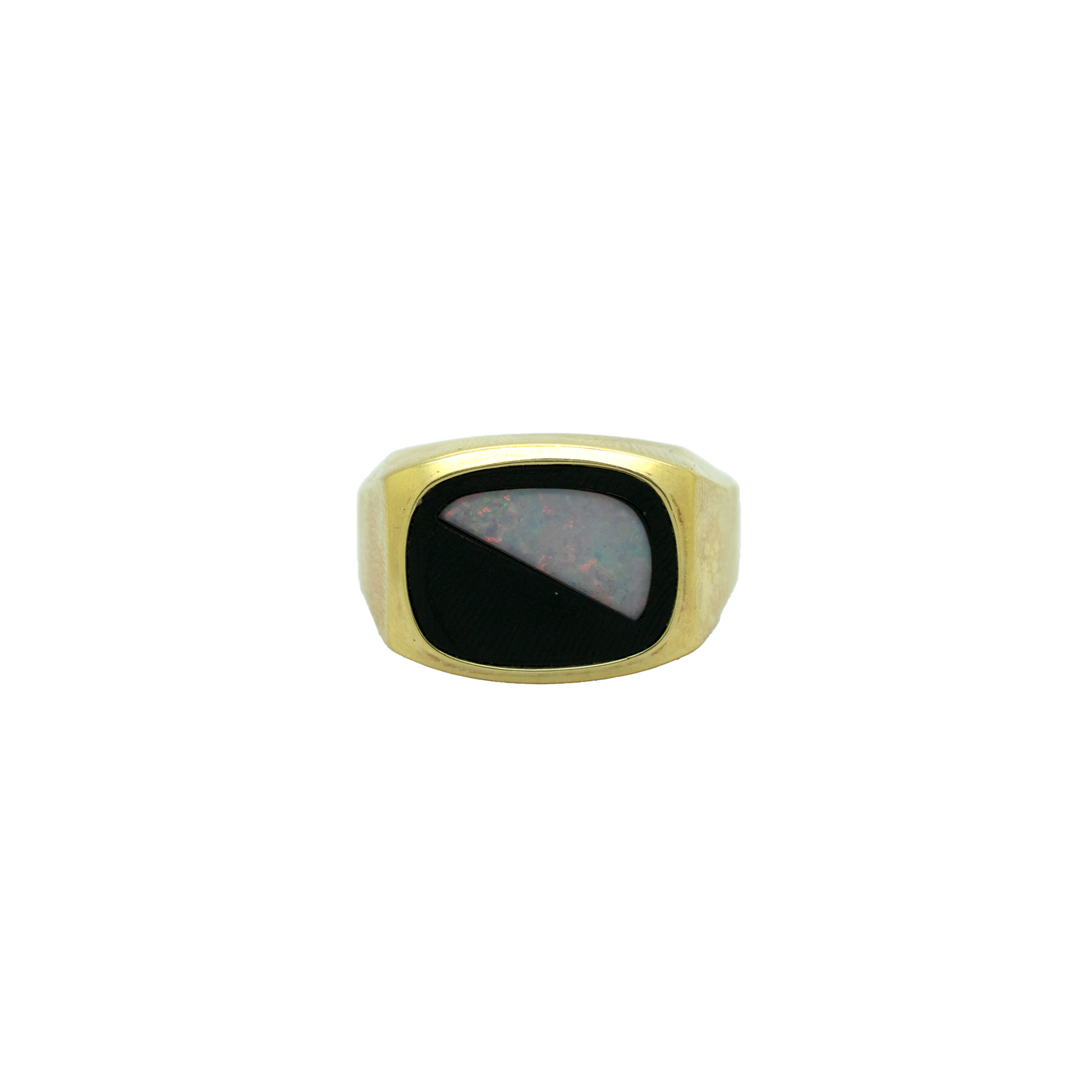 14k Gold Onyx Stone Ring
