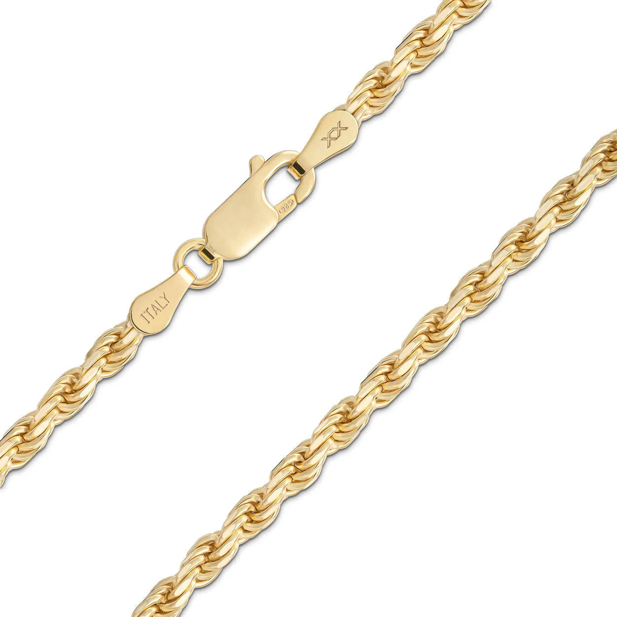 14k Semi-Solid Rope Chain 2.8mm