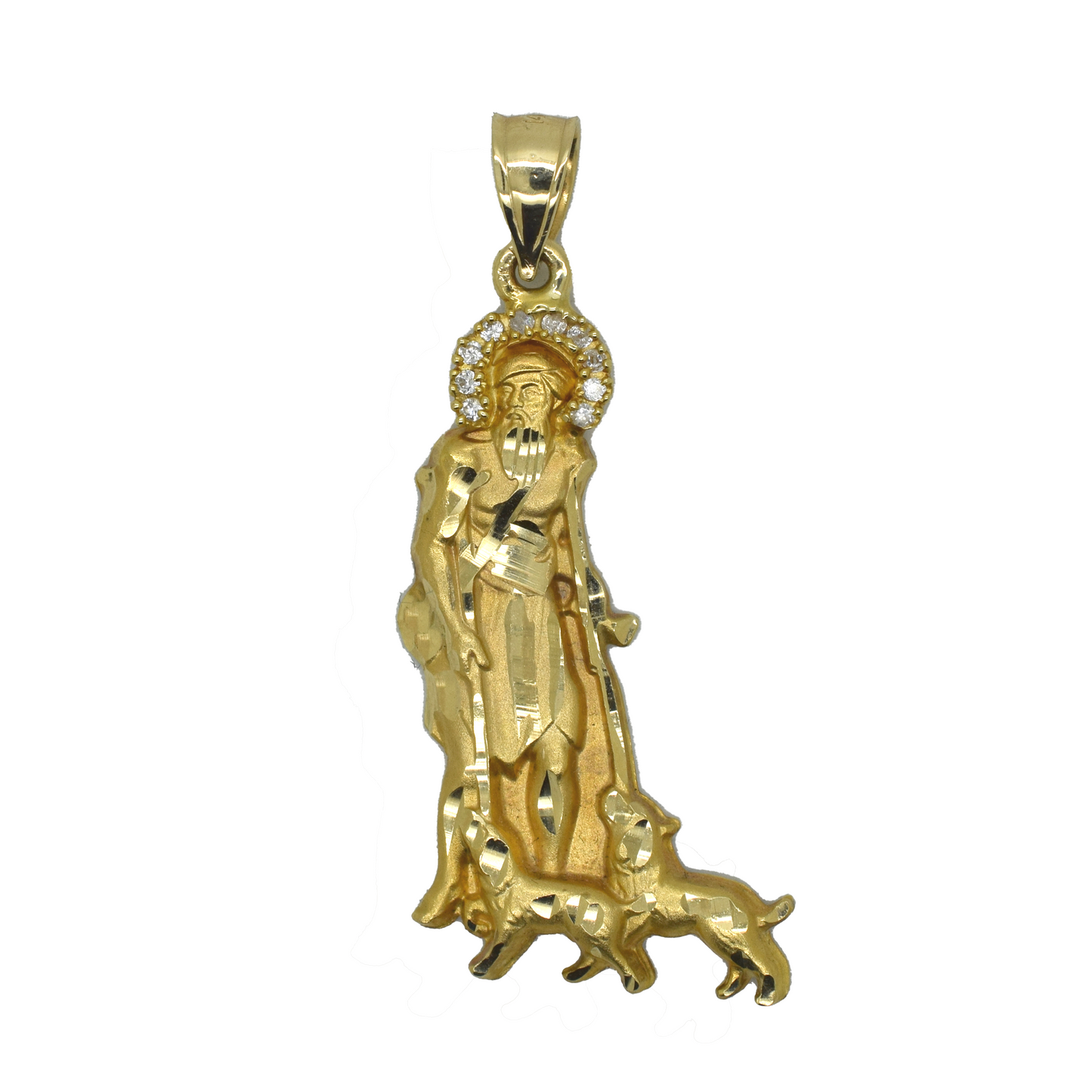 14k Gold CZ Lazarus 6g