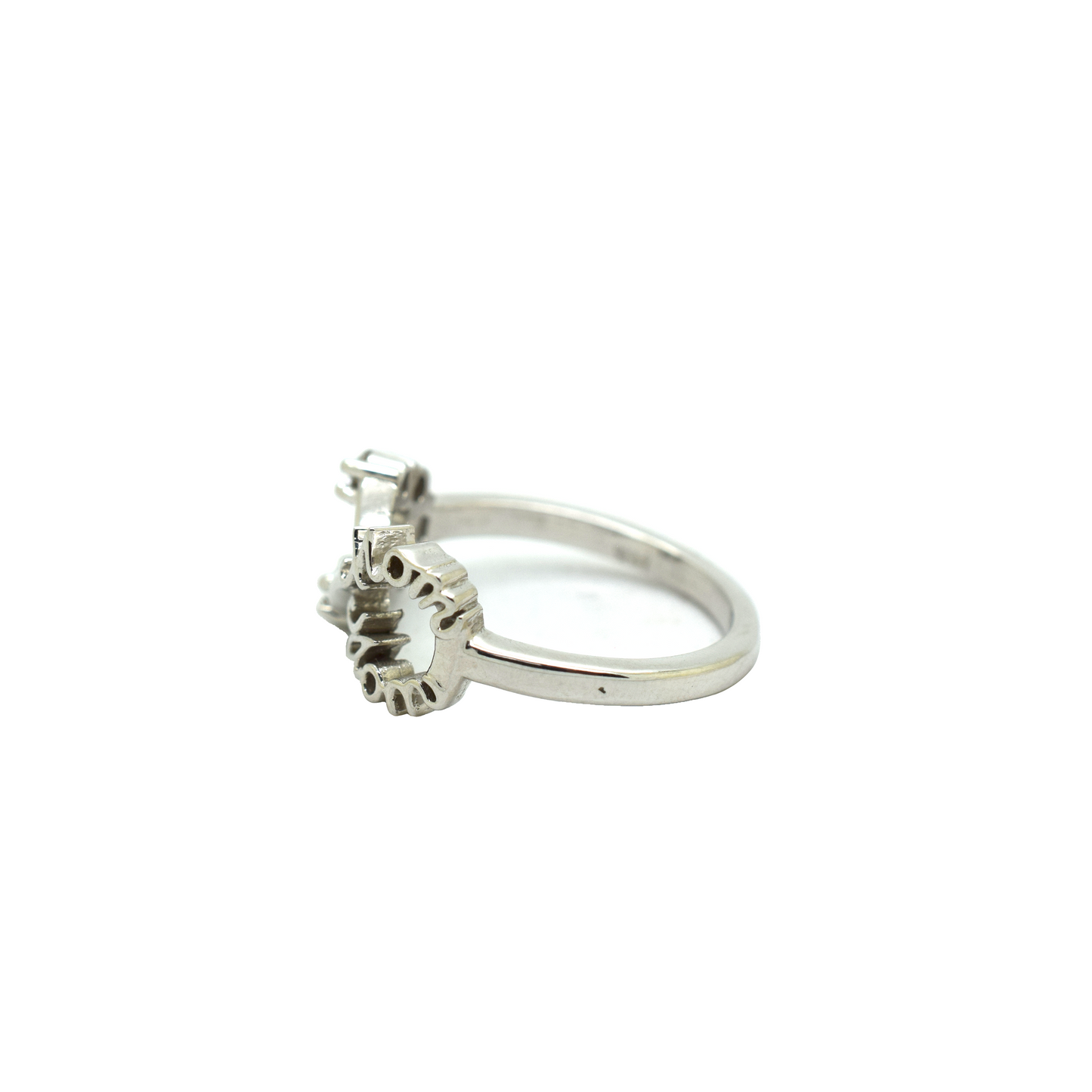 14k Gold Diamond Mom Ring 0.35ct