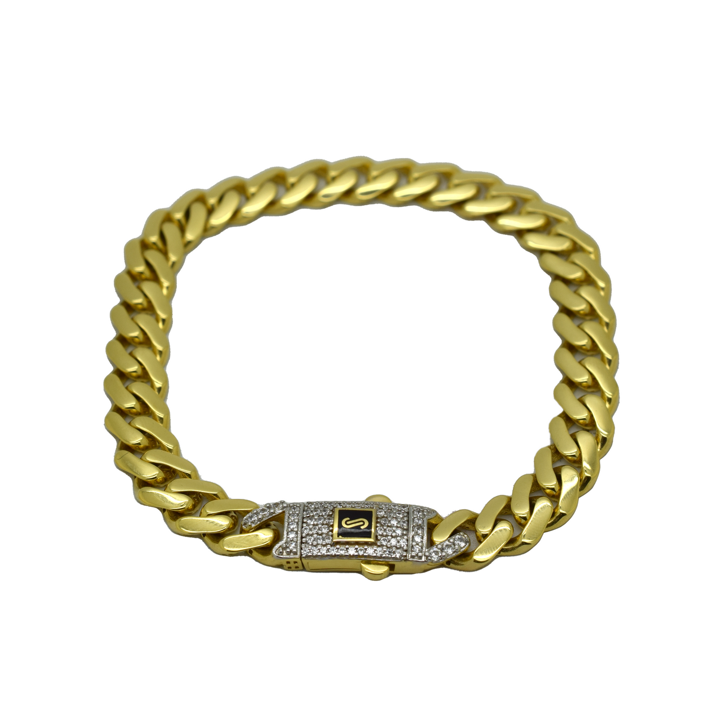 14k Semi-Solid Monaco Bracelet 7.6mm