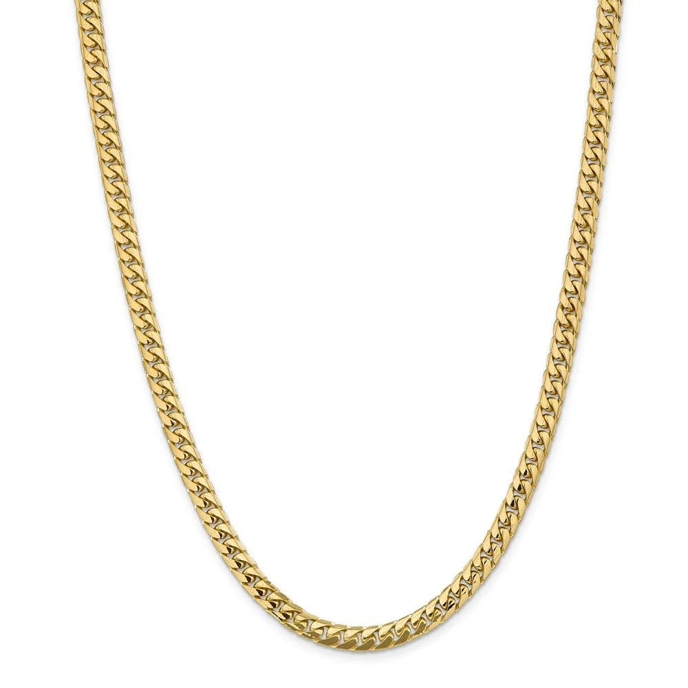 14k Semi-Solid Miami Cuban Chain 5.5mm