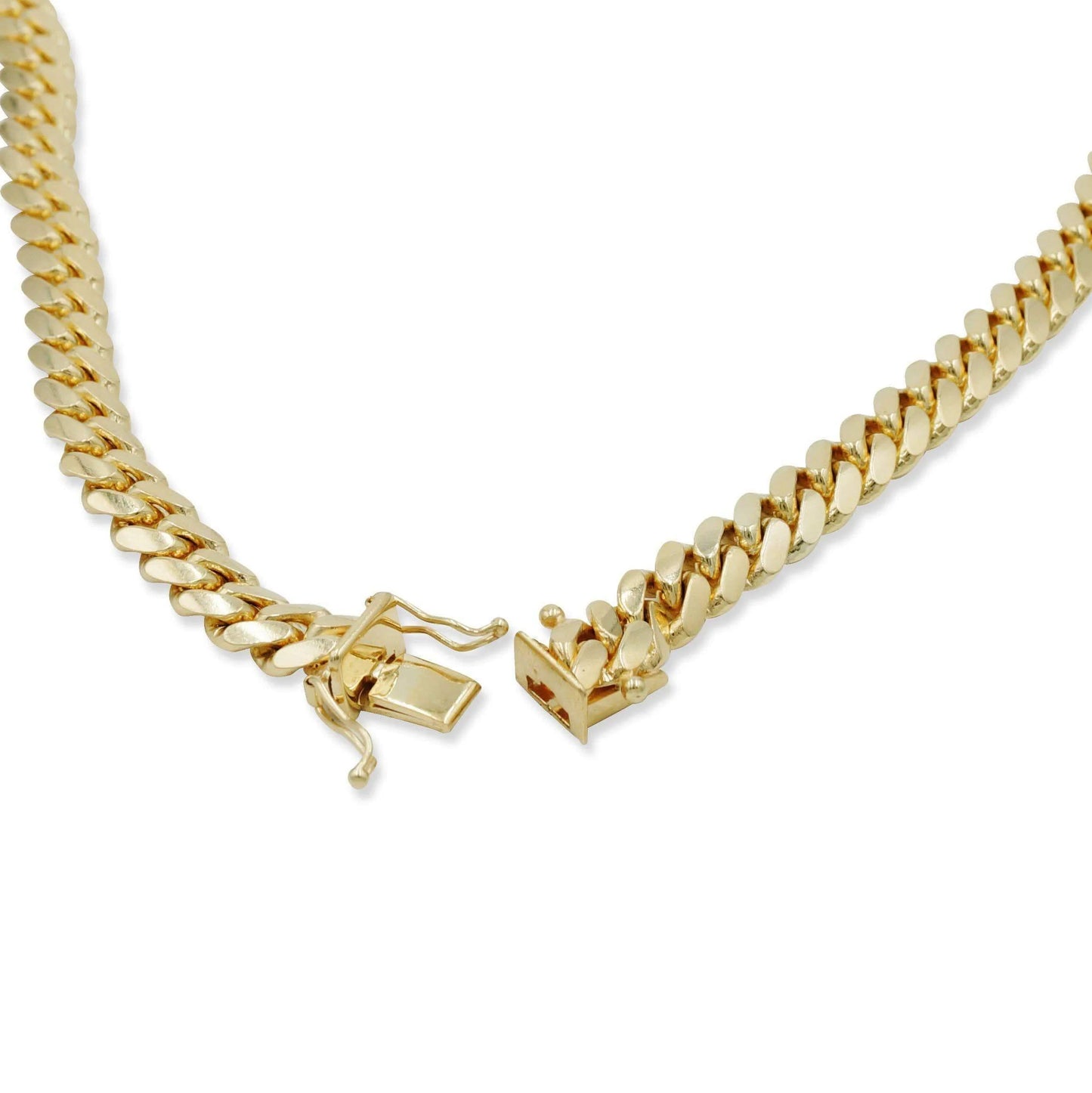 14k Semi-Solid Miami Cuban Chain 6.9mm