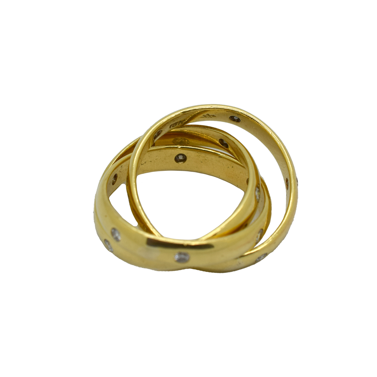 18k Gold Diamond 3-Stack Ring 0.75ct