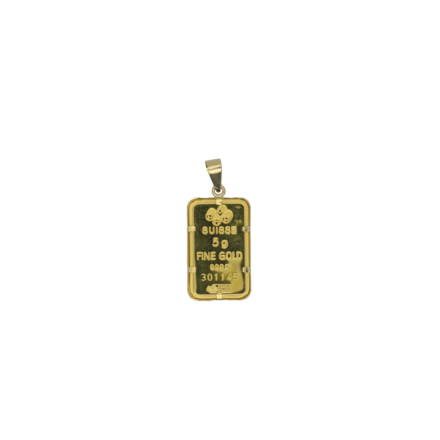 24k Gold Pamp 5g with 14k Border