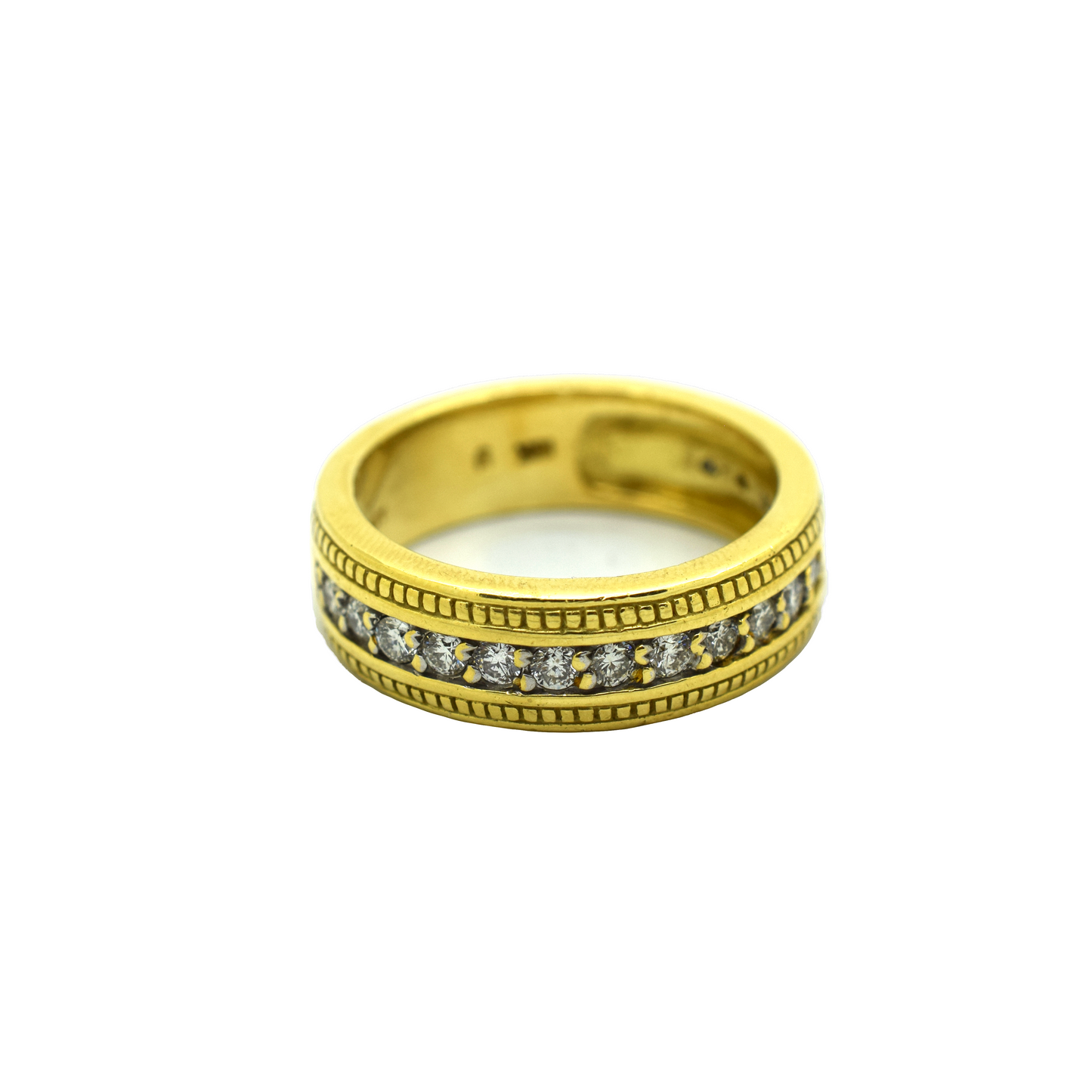 18k Gold Diamond Band 0.85ct