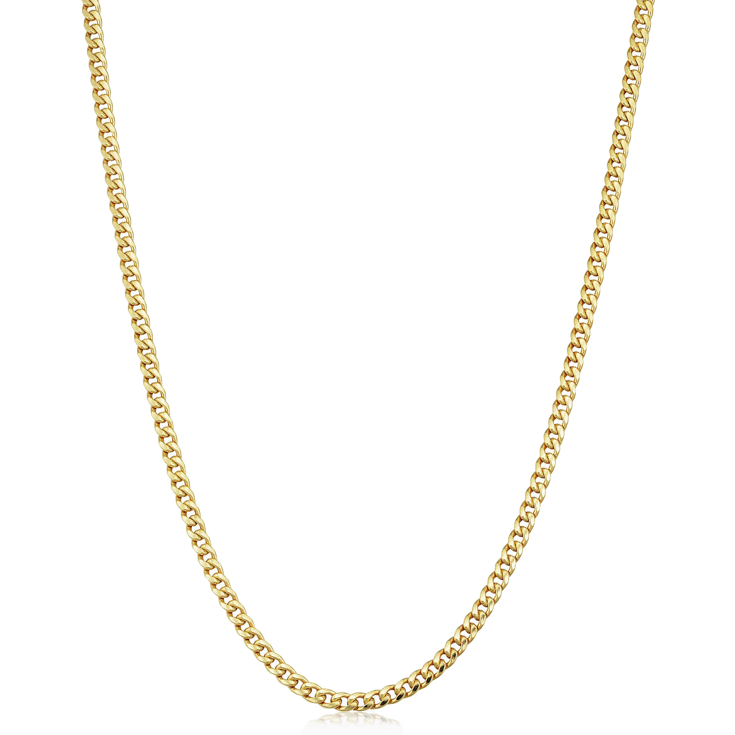 14k Semi-Solid Miami Cuban Chain 3.6mm