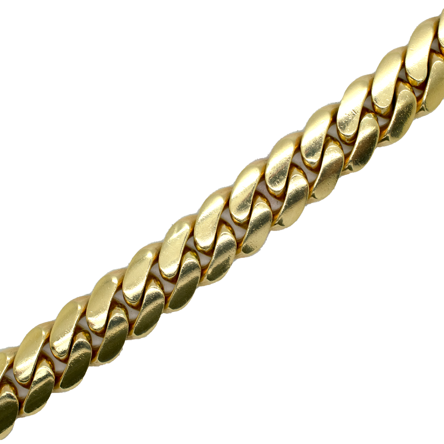 14k Solid Miami Cuban Chain with Diamond Lock 4.5ct 17.5mm 576.3g 30"