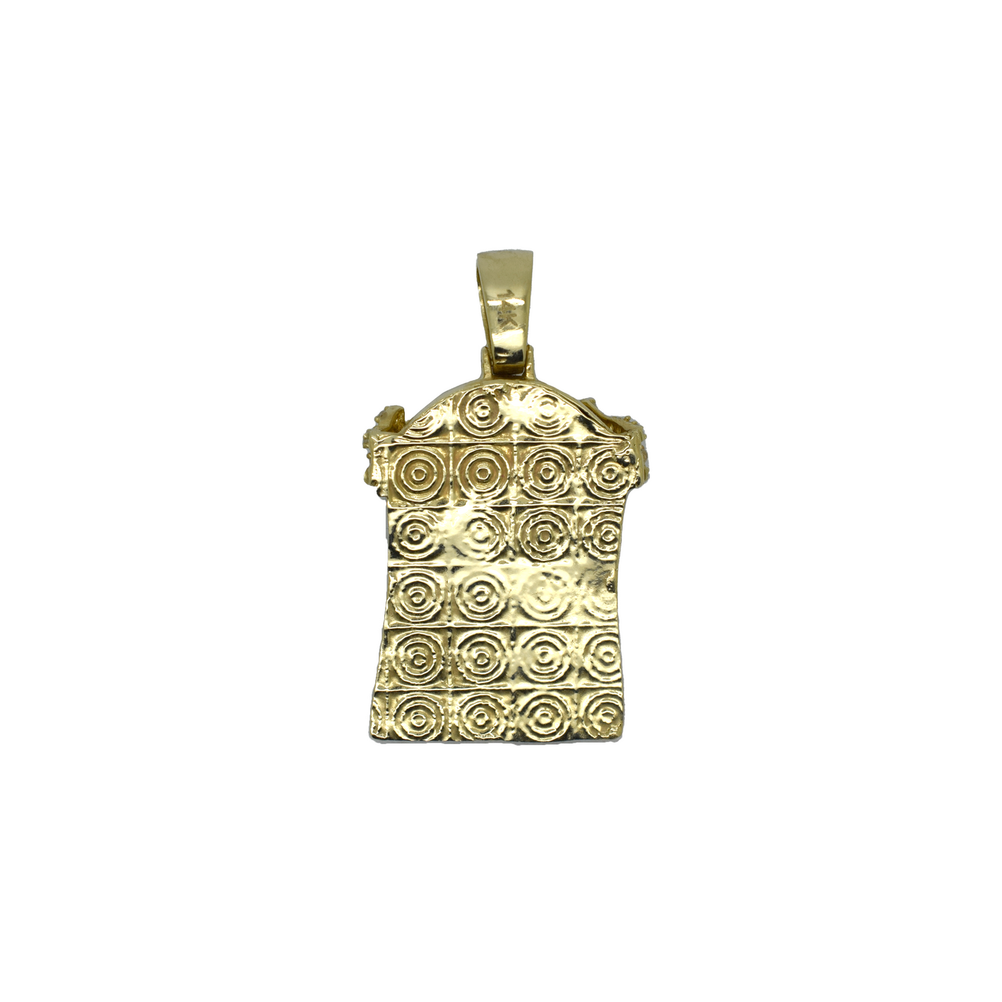 14k Gold CZ Jesus Head 9.1g
