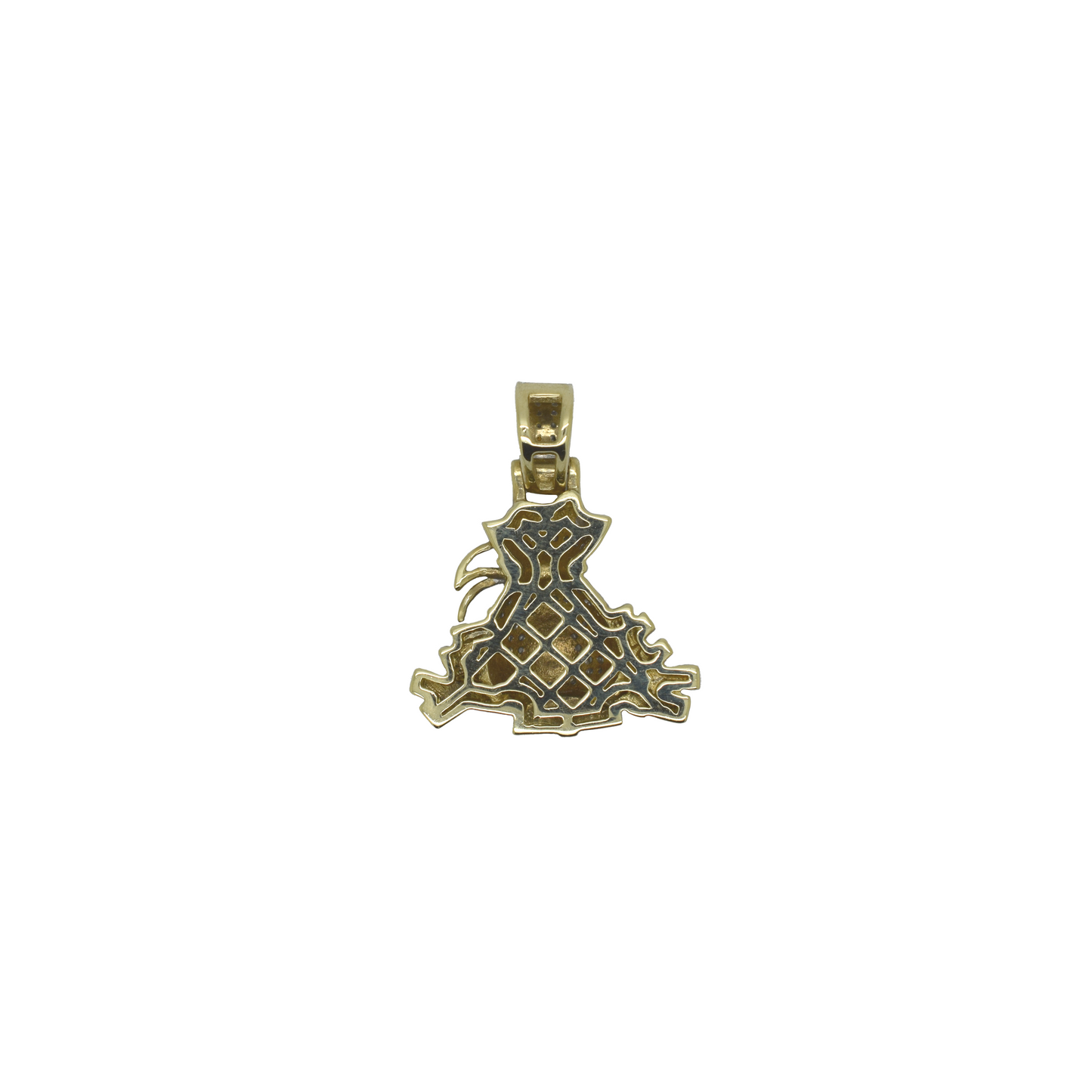 10k Gold Diamond Money Bag 0.35ct