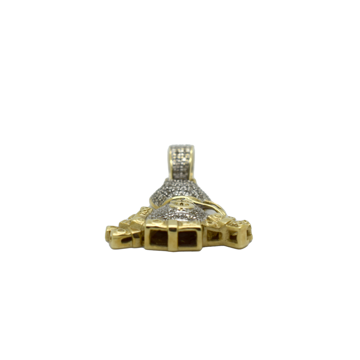 10k Gold Diamond Money Bag 0.35ct