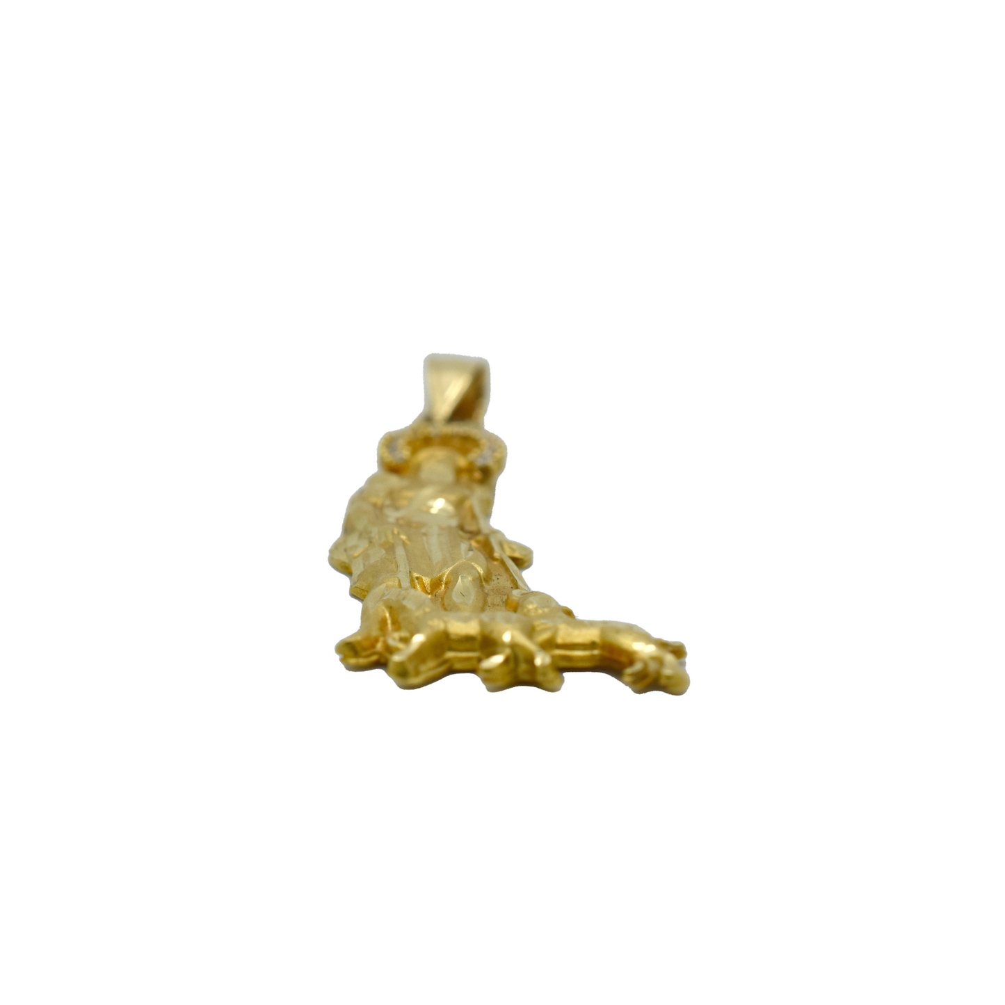 14k Gold CZ Lazarus 6g