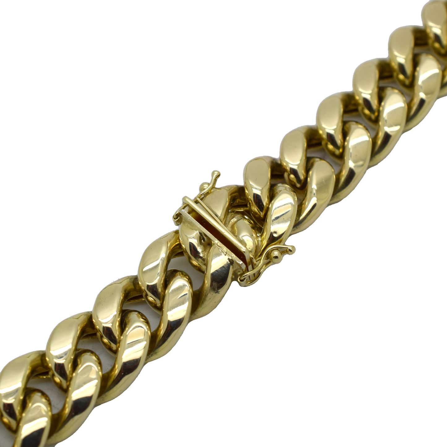 10k Semi-Solid Gold Miami Cuban Chain 15mm