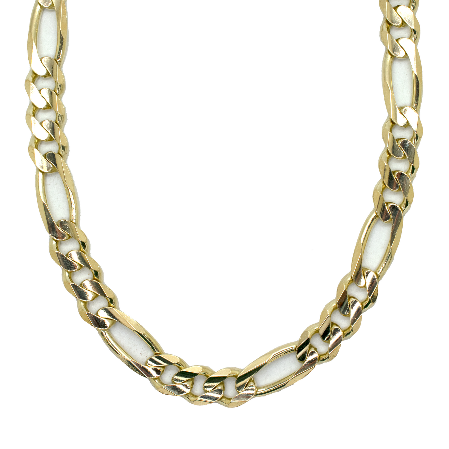 14k Solid Gold Figaro Chain 9.4mm