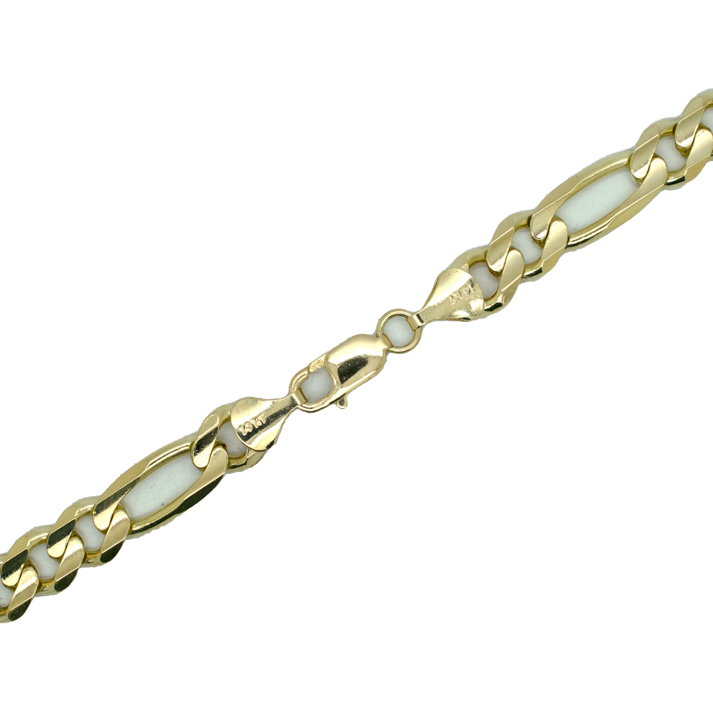 14k Solid Gold Figaro Chain 9.4mm