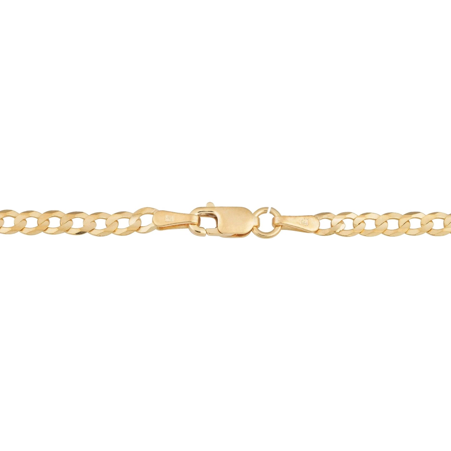 14k Solid Gold Curb Chain 3.1mm