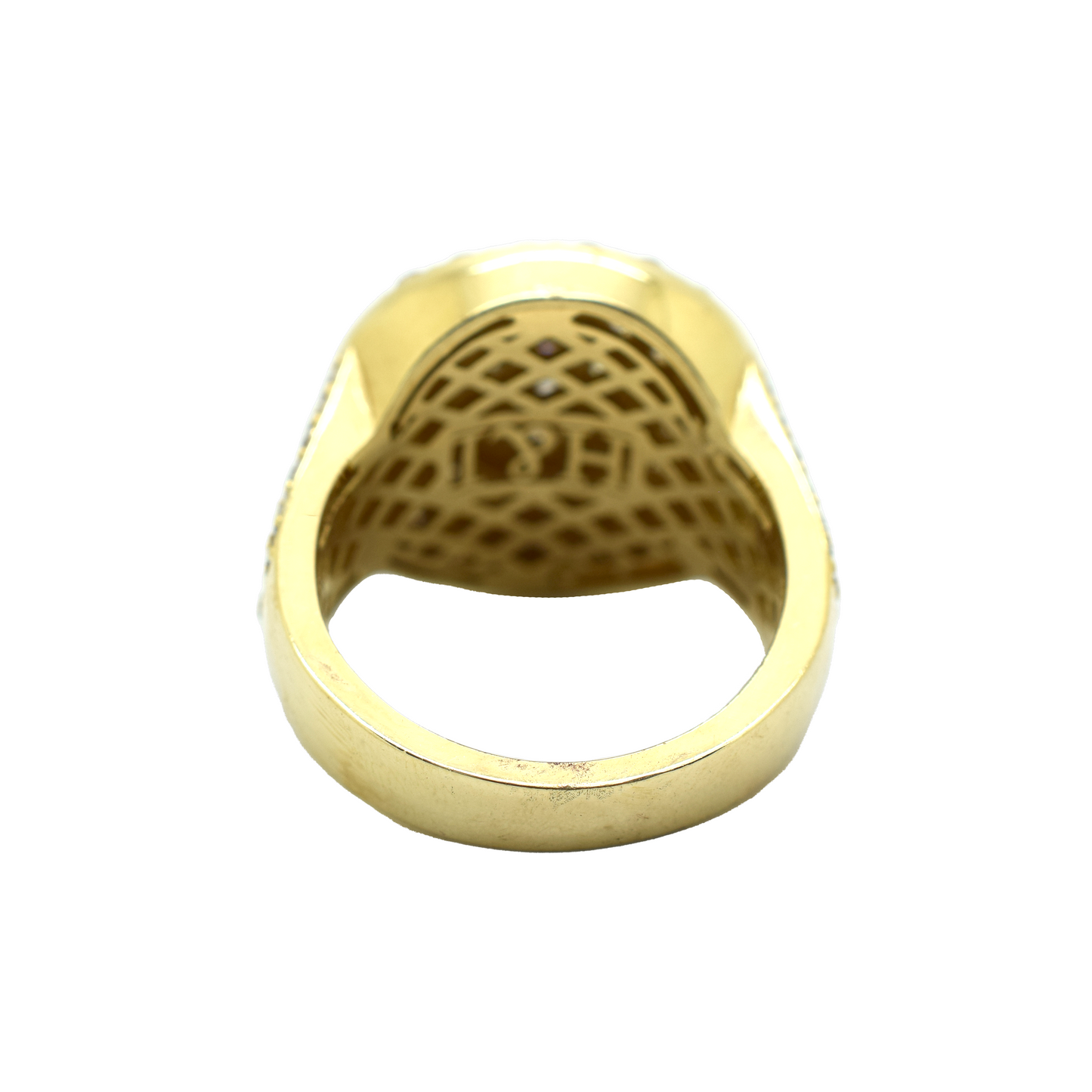 14k Gold Diamond Cake Ring 4.98ct
