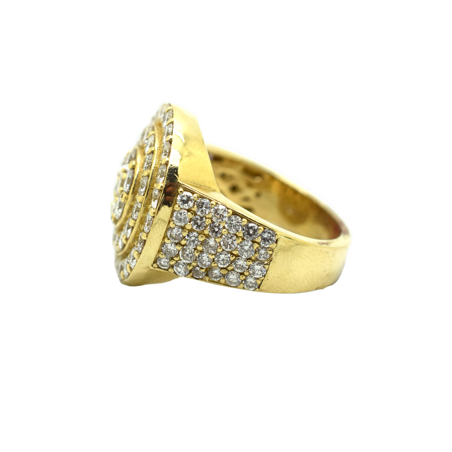 14k Gold Diamond Cake Ring 4.98ct