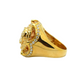 14k Gold Diamond Crowned Cake Ring 3.15ct