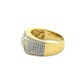 14k Gold Diamond Layered Square Ring 2.52ct
