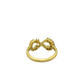 14k Gold Diamond Mom Ring 0.35ct