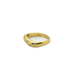 14k Gold Diamond Wave Ring 0.20ct