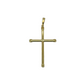 14k Gold Simple Cross Pendant