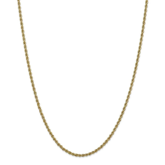 14k Gold Solid Rope Chain 2.6mm