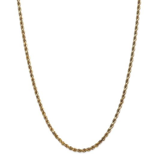 14k Semi-Solid Rope Chain 3.5mm