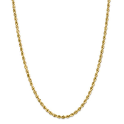 14k Solid Rope Chain 4mm