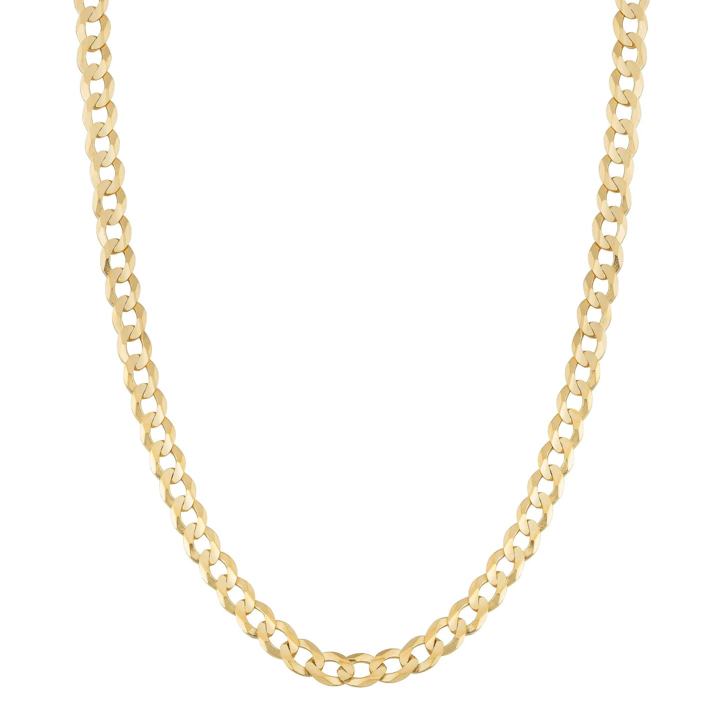 14k Solid Gold Curb Chain 3.6mm