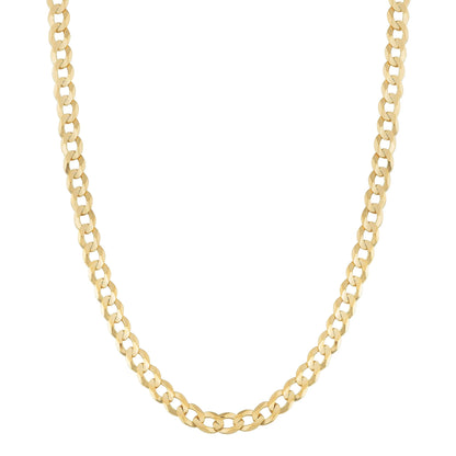 14k Solid Gold Curb Chain 3.6mm