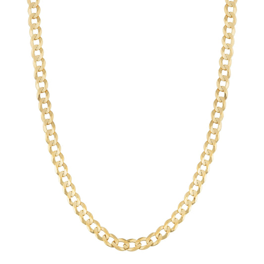 14k Solid Gold Curb Chain 3.6mm