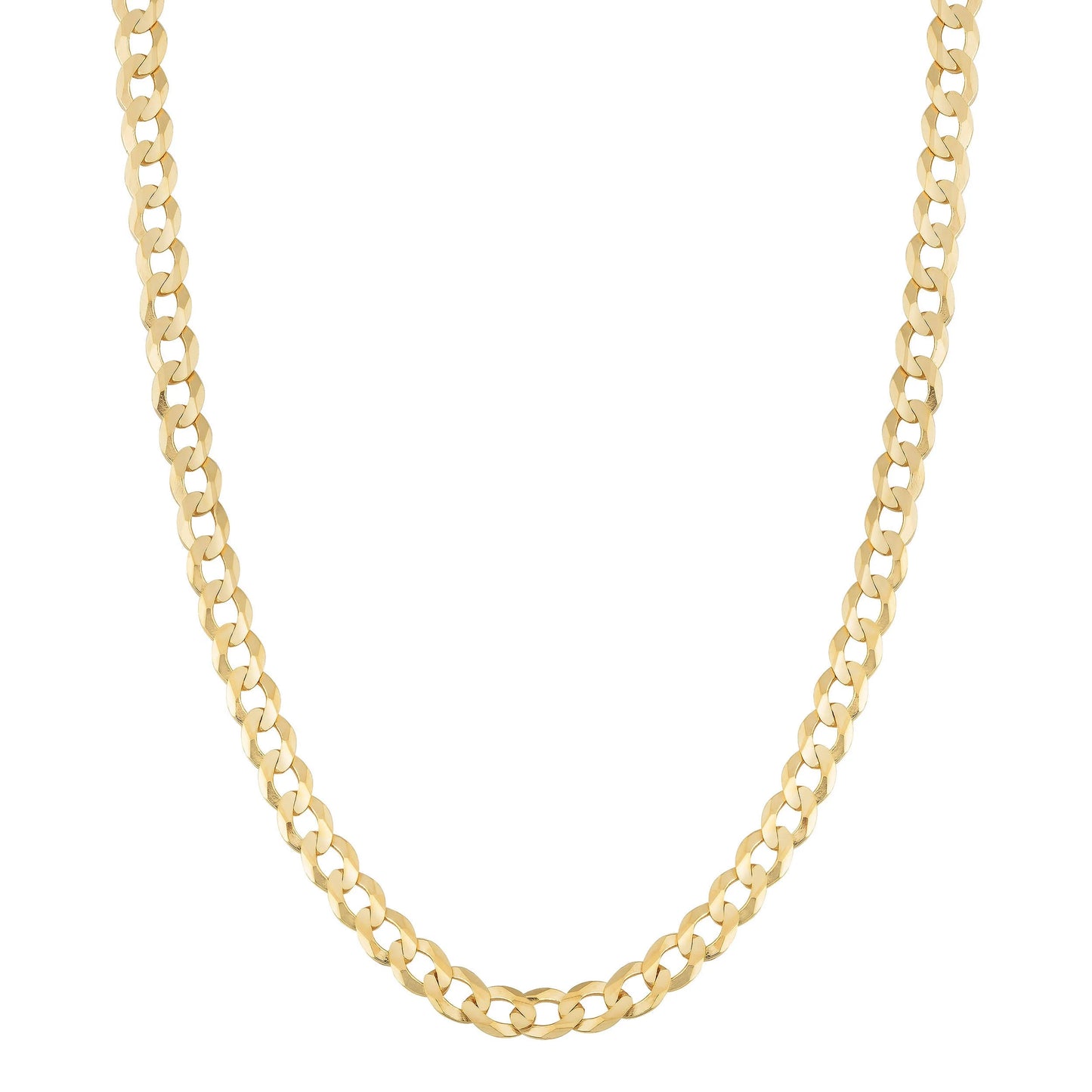 14k Solid Gold Curb Chain 3.1mm