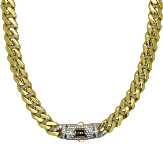 14k Semi-Solid Monaco Chain 7.6mm