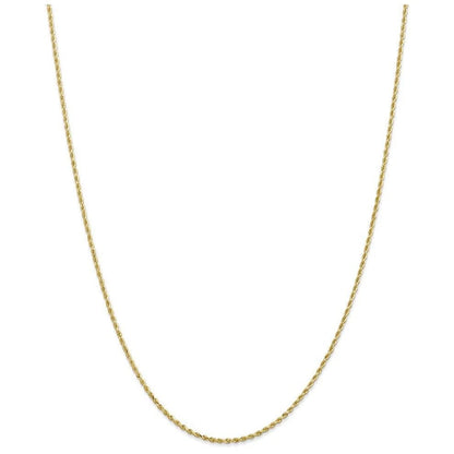 14k Solid Gold Rope Chain 1.3mm