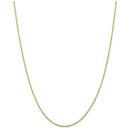 14k Solid Gold Rope Chain 1.3mm