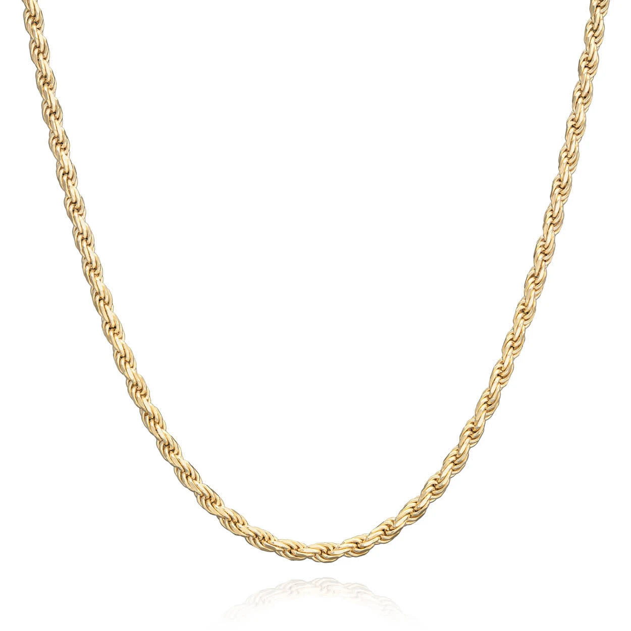 14k Solid Rope Chain 2.8-3mm