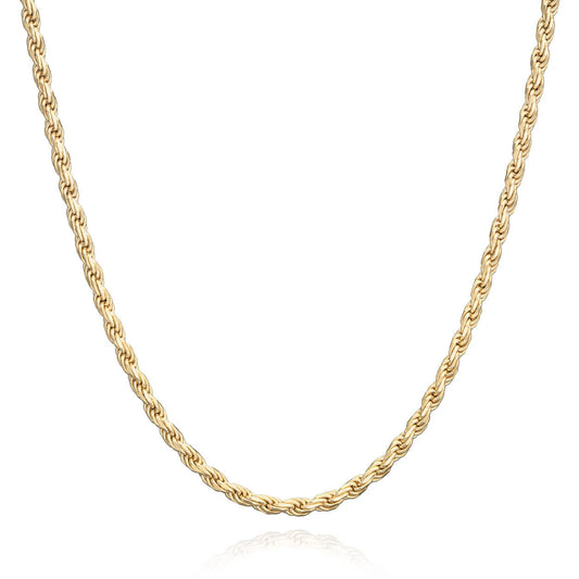 14k Solid Rope Chain 2.8-3mm